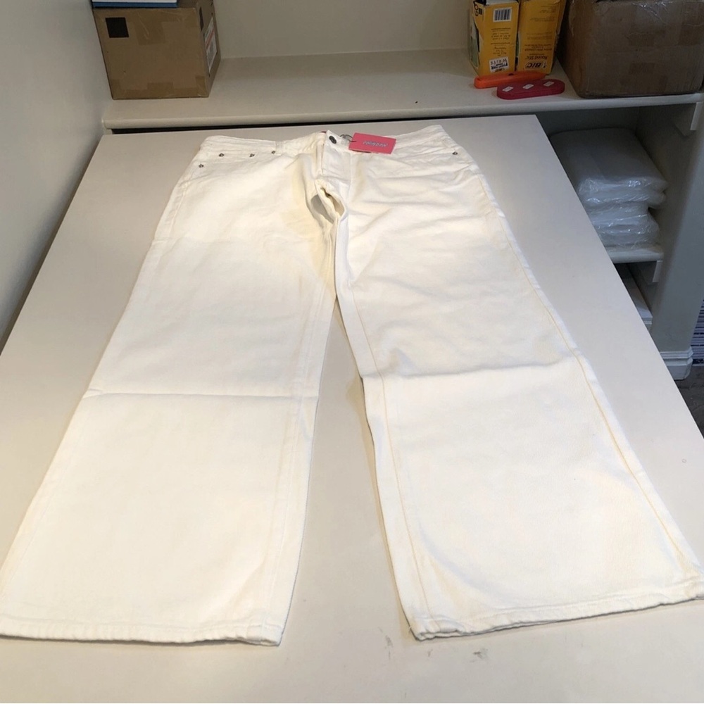 Edikted Women’s Slouchy Jeans White XL